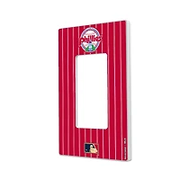 Philadelphia Phillies 1984-1991 Cooperstown Pinstripe Single Rocker Light Switch Plate