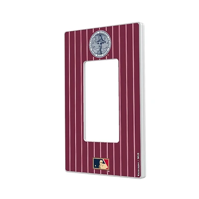 Philadelphia Phillies 1915-1943 Cooperstown Pinstripe Single Rocker Light Switch Plate