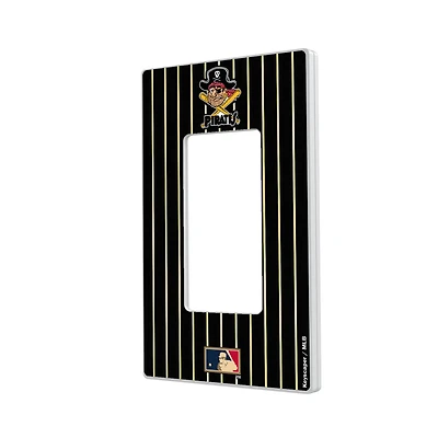 Pittsburgh Pirates 1958-1966 Cooperstown Pinstripe Single Rocker Light Switch Plate