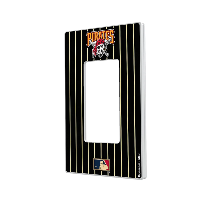 Pittsburgh Pirates 1997-2013 Cooperstown Pinstripe Single Rocker Light Switch Plate