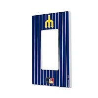 Seattle Mariners 1977-1980 Cooperstown Pinstripe Single Rocker Light Switch Plate