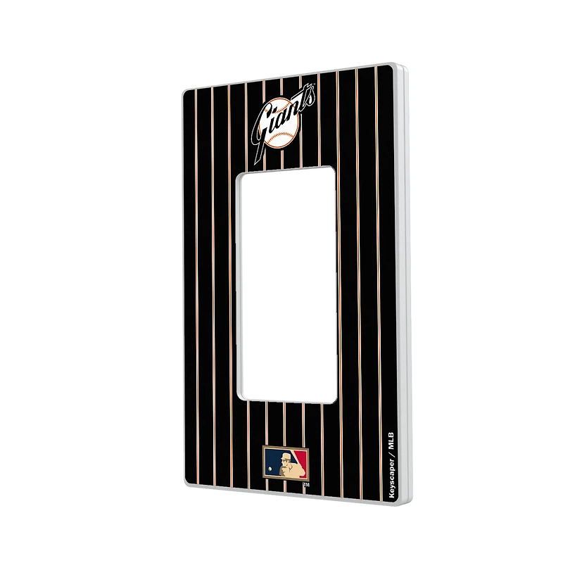 San Francisco Giants 1958-1967 Cooperstown Pinstripe Single Rocker Light Switch Plate