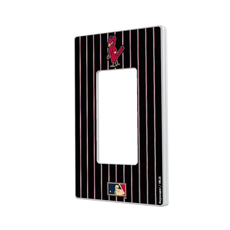 St. Louis Cardinals - Cooperstown Pinstripe Single Rocker Light Switch Plate