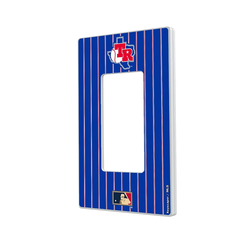 Texas Rangers 1981-1983 Cooperstown Pinstripe Single Rocker Light Switch Plate