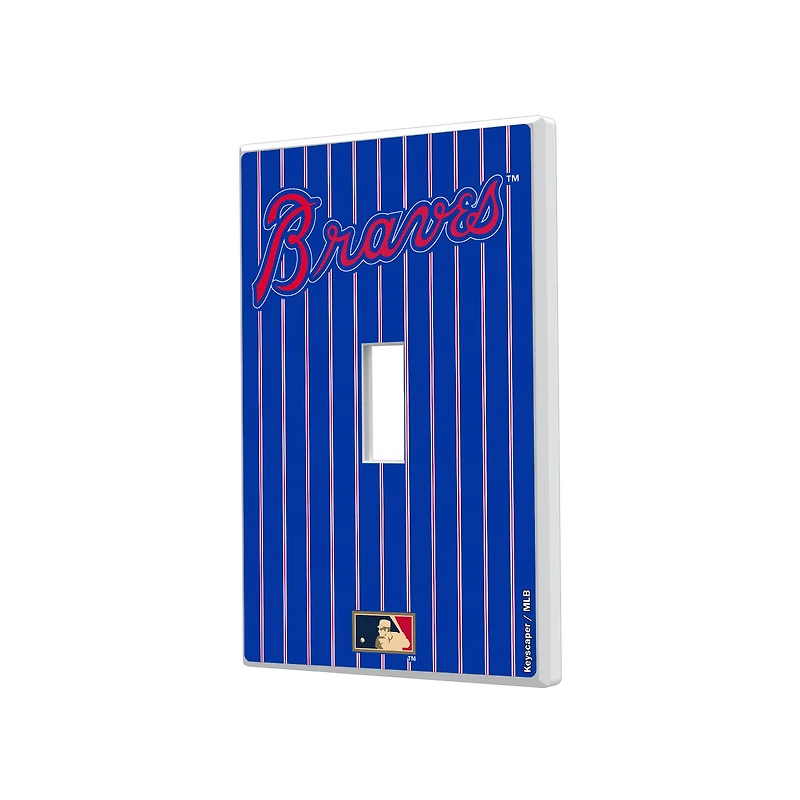 Atlanta Braves 2012 Cooperstown Pinstripe Single Toggle Light Switch Plate