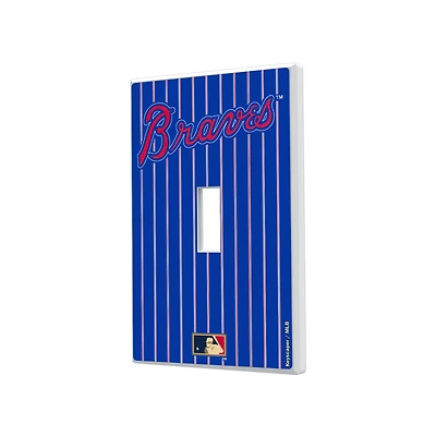 Atlanta Braves 2012 Cooperstown Pinstripe Single Toggle Light Switch Plate