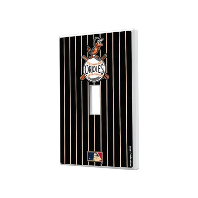 Baltimore Orioles 1954-1963 Cooperstown Pinstripe Single Toggle Light Switch Plate