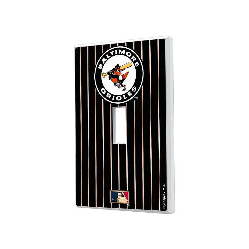 Baltimore Orioles 1966-1969 Cooperstown Pinstripe Single Toggle Light Switch Plate