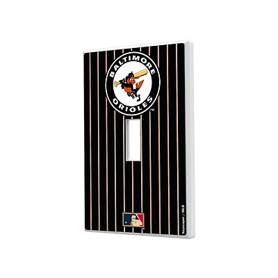 Baltimore Orioles 1966-1969 Cooperstown Pinstripe Single Toggle Light Switch Plate