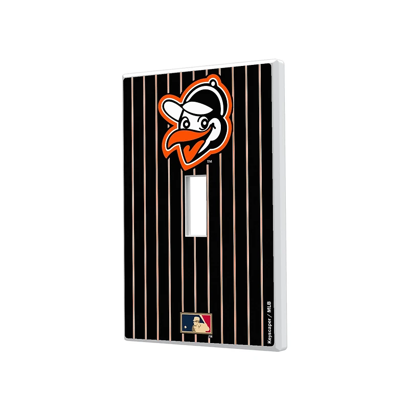 Baltimore Orioles - Cooperstown Pinstripe Single Toggle Light Switch Plate