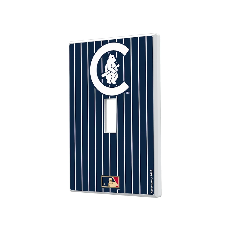 Chicago Cubs Cooperstown Pinstripe Single Toggle Light Switch Plate