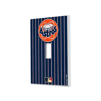 Houston Astros 1977-1998 Cooperstown Pinstripe Single Toggle Light Switch Plate
