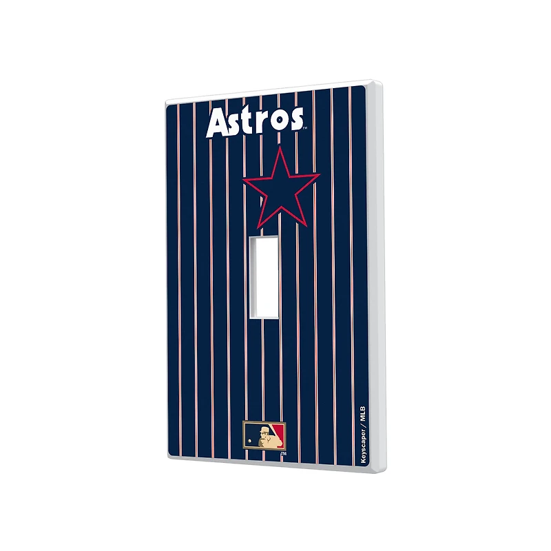 Houston Astros - Cooperstown Pinstripe Single Toggle Light Switch Plate