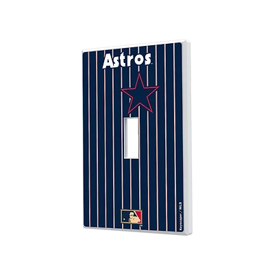 Houston Astros - Cooperstown Pinstripe Single Toggle Light Switch Plate
