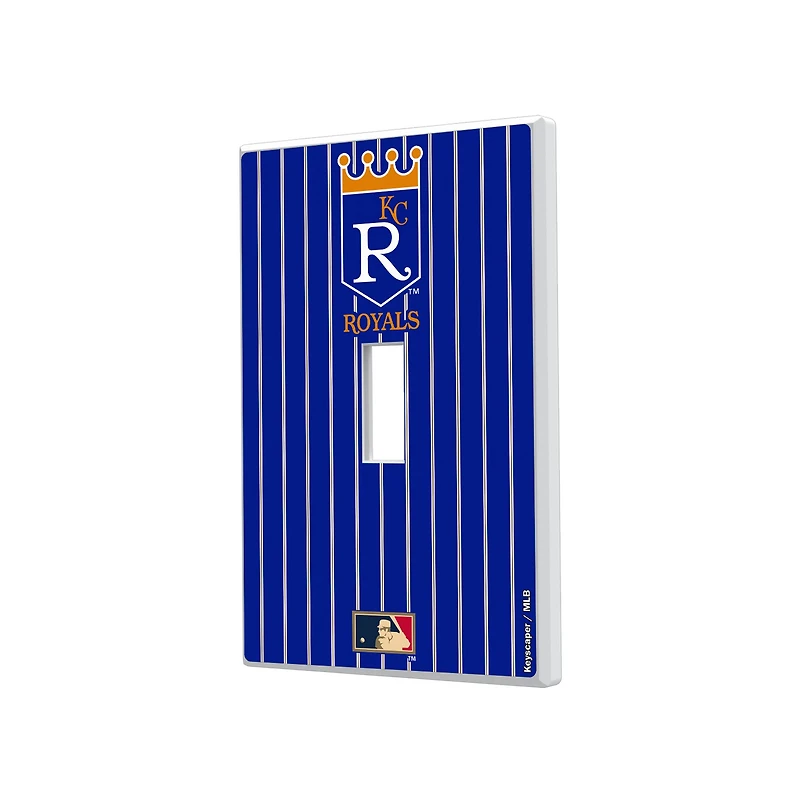 Kansas City Royals 1969-1978 Cooperstown Pinstripe Single Toggle Light Switch Plate