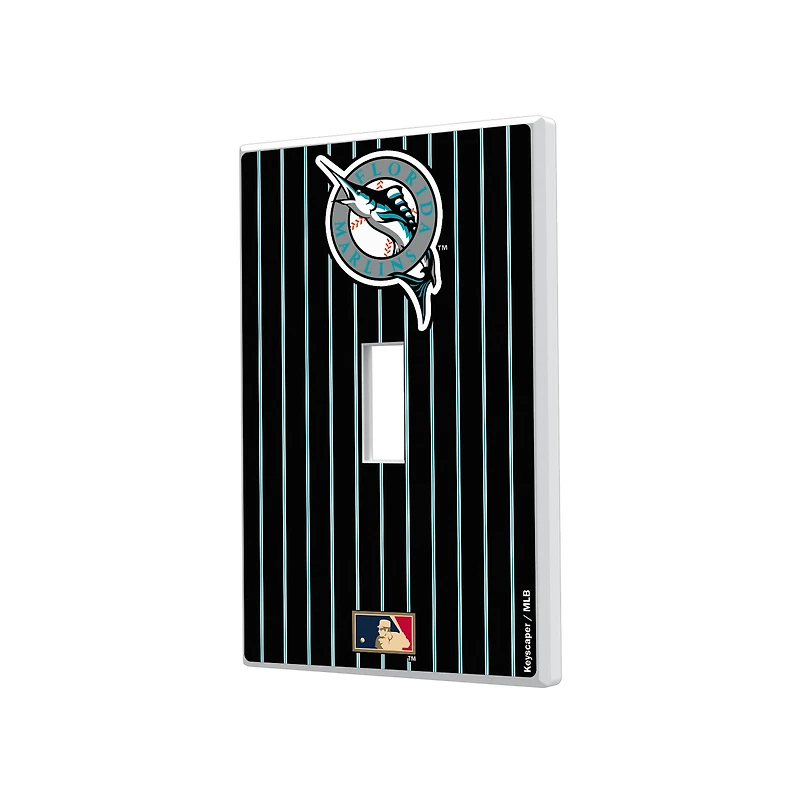 Miami Marlins 1993-2011 Cooperstown Pinstripe Single Toggle Light Switch Plate