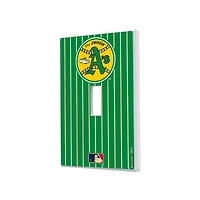 Athletics 1971-1981 Cooperstown Pinstripe Single Toggle Light Switch Plate