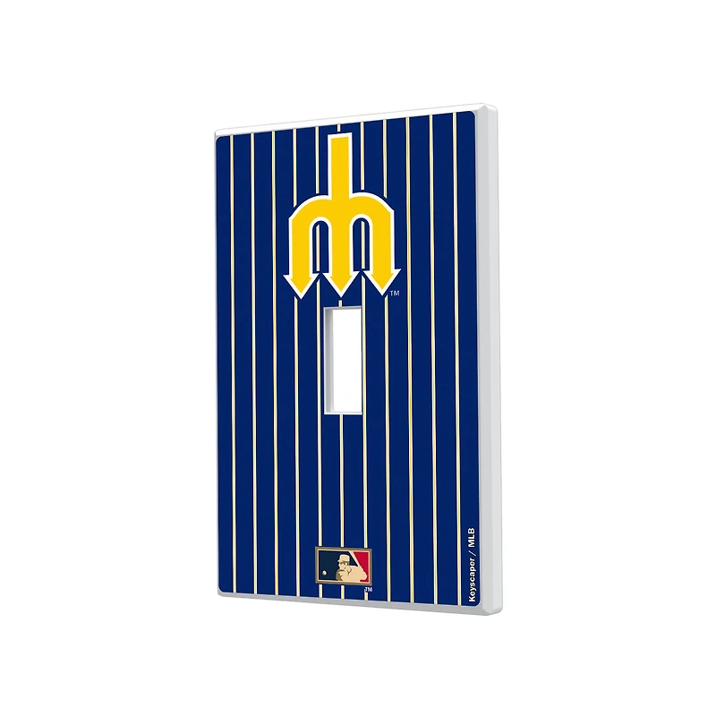 Seattle Mariners - Cooperstown Pinstripe Single Toggle Light Switch Plate