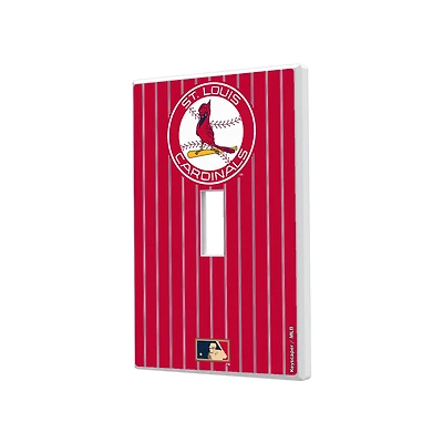 St. Louis Cardinals 1966-1997 Cooperstown Pinstripe Single Toggle Light Switch Plate