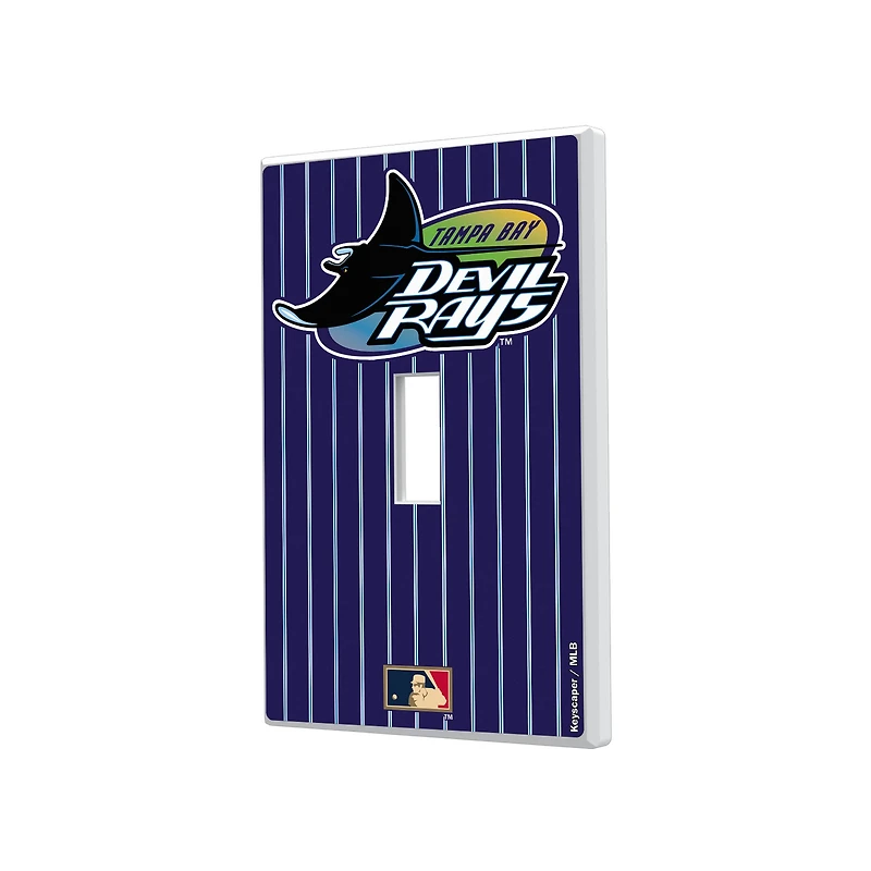 Tampa Bay Rays 1998-2000 Cooperstown Pinstripe Single Toggle Light Switch Plate