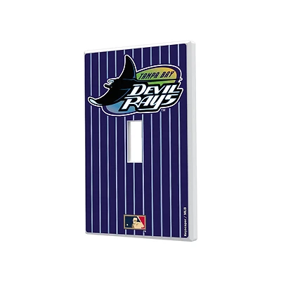 Tampa Bay Rays 1998-2000 Cooperstown Pinstripe Single Toggle Light Switch Plate