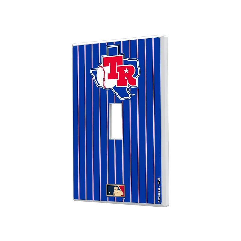 Texas Rangers 1981-1983 Cooperstown Pinstripe Single Toggle Light Switch Plate
