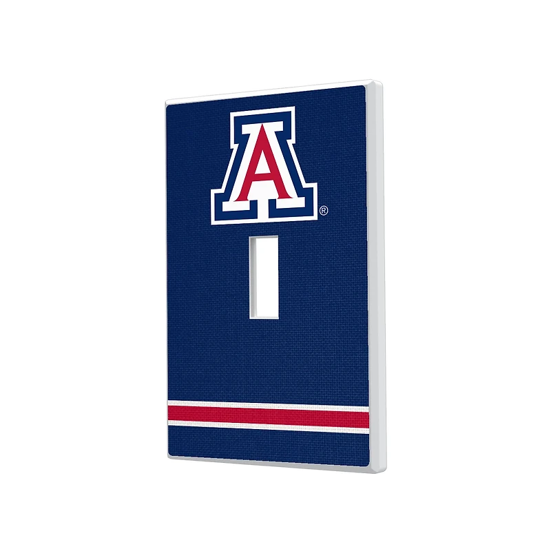 Arizona Wildcats Stripe Design Single Toggle Light Switch Plate