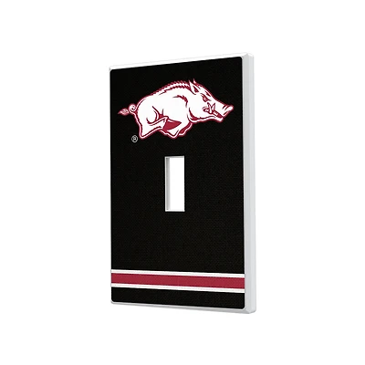 Arkansas Razorbacks Stripe Design Single Toggle Light Switch Plate