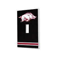Arkansas Razorbacks Stripe Design Single Toggle Light Switch Plate