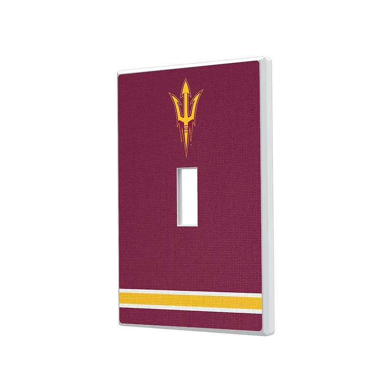 Arizona State Sun Devils Stripe Design Single Toggle Light Switch Plate