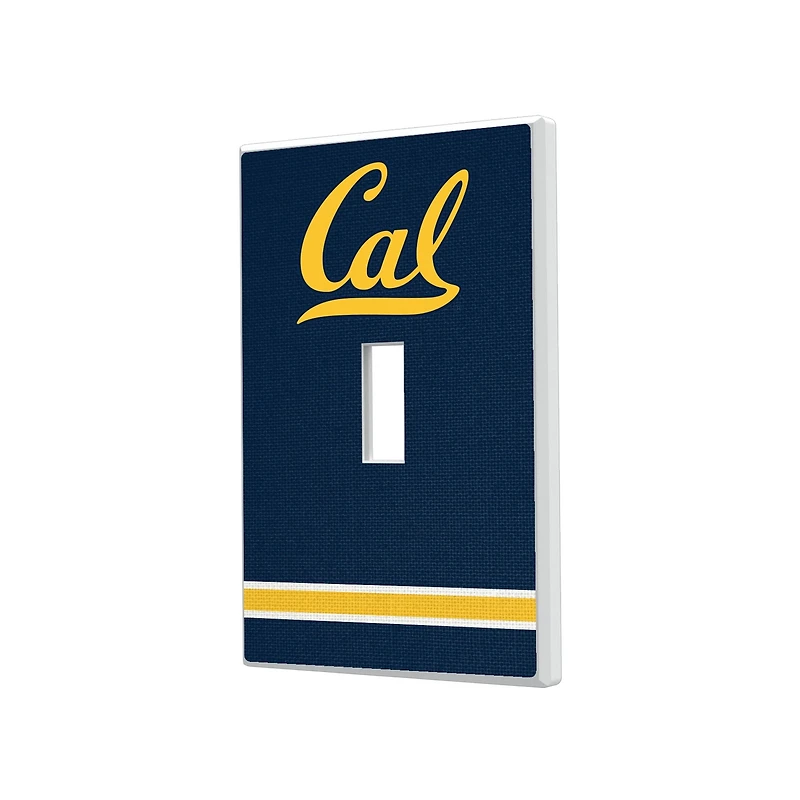 Cal Bears Stripe Design Single Toggle Light Switch Plate