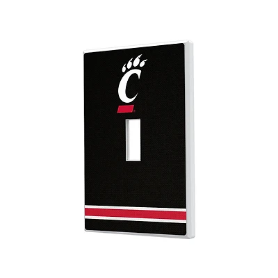 Cincinnati Bearcats Stripe Design Single Toggle Light Switch Plate