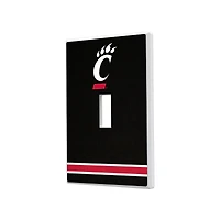 Cincinnati Bearcats Stripe Design Single Toggle Light Switch Plate