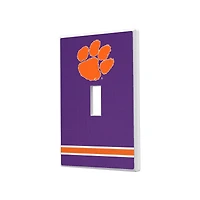 Clemson Tigers Stripe Design Single Toggle Light Switch Plate