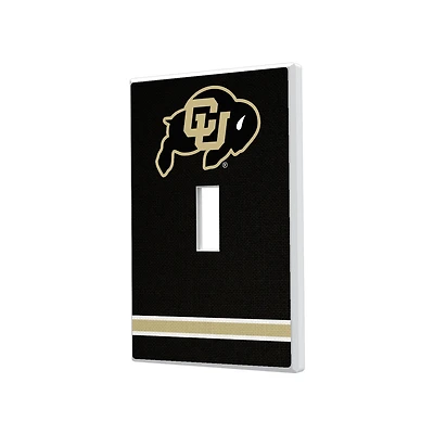 Colorado Buffaloes Stripe Design Single Toggle Light Switch Plate