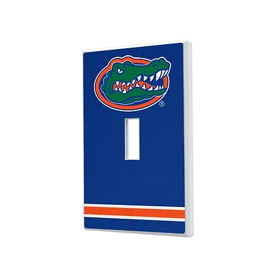 Florida Gators Stripe Design Single Toggle Light Switch Plate