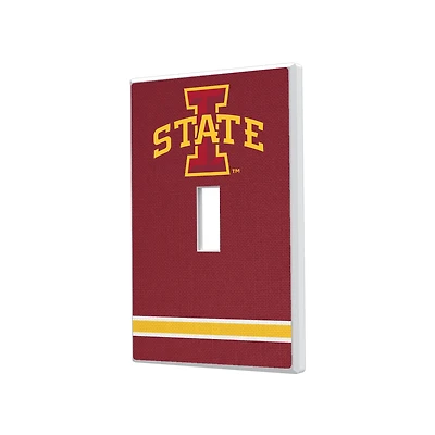 Iowa State Cyclones Stripe Design Single Toggle Light Switch Plate