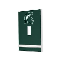 Michigan State Spartans Stripe Design Single Toggle Light Switch Plate