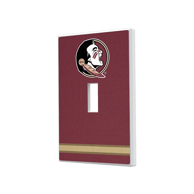Florida State Seminoles Stripe Design Single Toggle Light Switch Plate