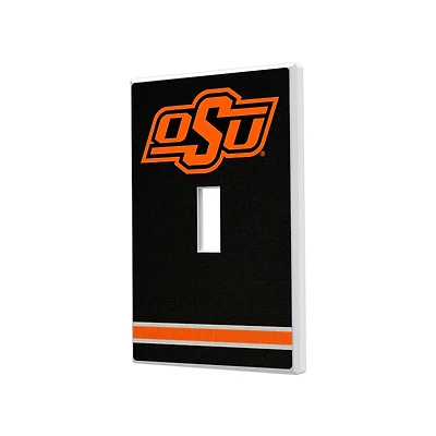 Oklahoma State Cowboys Stripe Design Single Toggle Light Switch Plate