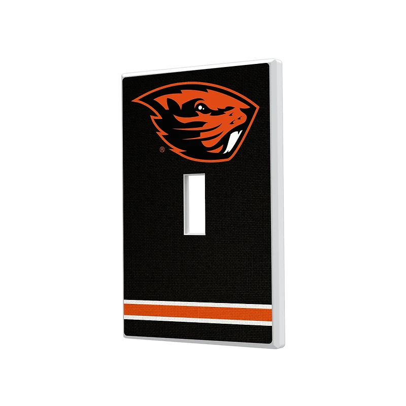 Oregon State Beavers Stripe Design Single Toggle Light Switch Plate