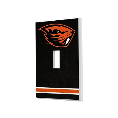 Oregon State Beavers Stripe Design Single Toggle Light Switch Plate