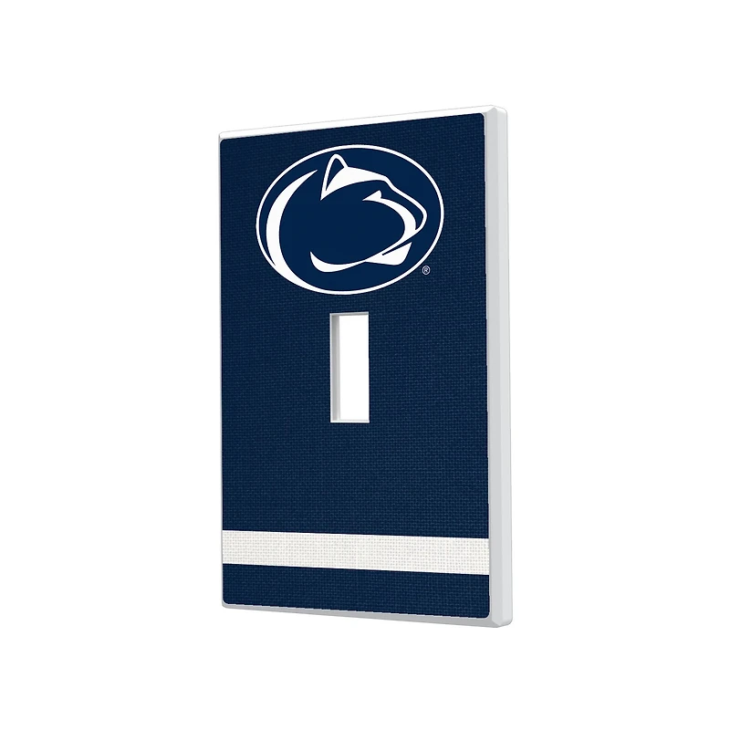 Penn State Nittany Lions Stripe Design Single Toggle Light Switch Plate
