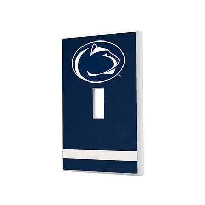 Penn State Nittany Lions Stripe Design Single Toggle Light Switch Plate
