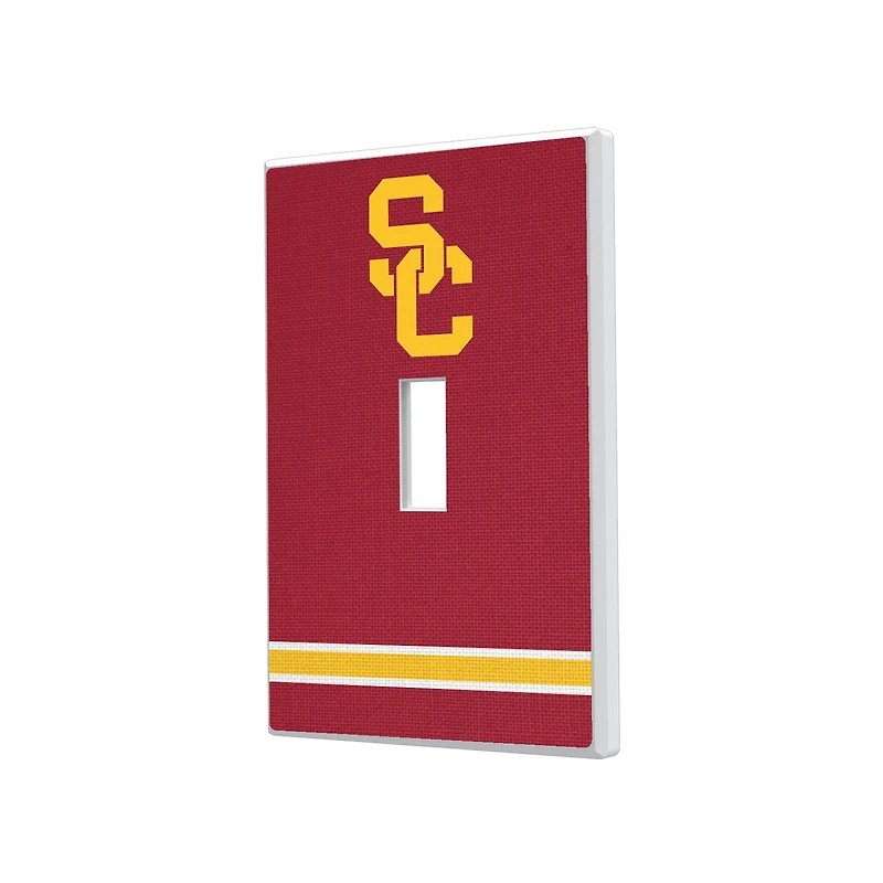 USC Trojans Stripe Design Single Toggle Light Switch Plate