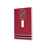 Stanford Cardinal Stripe Design Single Toggle Light Switch Plate