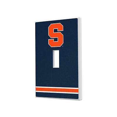 Syracuse Orange Stripe Design Single Toggle Light Switch Plate