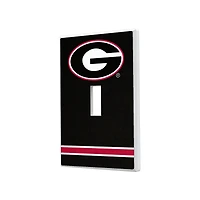 Georgia Bulldogs Stripe Design Single Toggle Light Switch Plate