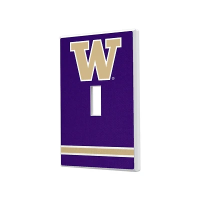Washington Huskies Stripe Design Single Toggle Light Switch Plate