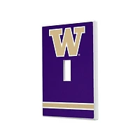 Washington Huskies Stripe Design Single Toggle Light Switch Plate